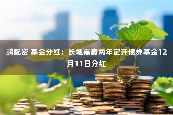 鹏配资 基金分红：长城嘉鑫两年定开债券基金12月11日分红